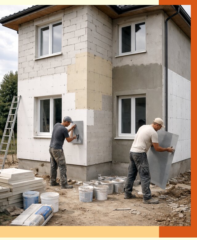 Утепление дома из газобетона в Урюпинске от 4326 руб./м² — заказать у ТепломастерРюп
